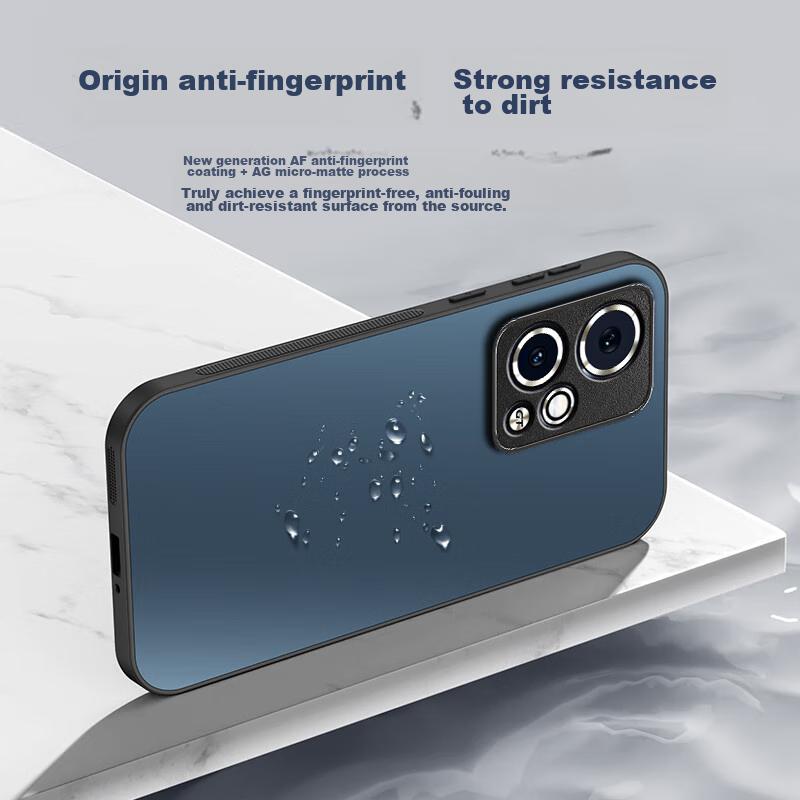 HotFire Phone Case for Honor 90 GT, Honor 90 GT Protective Cover, Frosted Full Coverage Ultra-Thin Shockproof Anti-Fingerprint Case - Graphite Black