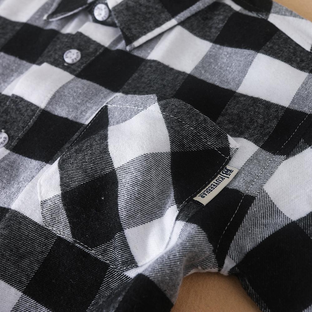 HISDERN Heren Casual Geruite Flanellen Shirt Met Lange Mouwen, Geruite Tartan Button Down Shirts voor Mannen S-4XL, XL