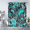 Boho Floral Shower Curtain for Bathroom,Paisley Mandala Shower Curtains,Colorful Bathroom Curtain,Durable Waterproof Bath Screen