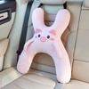Kids Car Neck Pillow with Seat Belt Safety Sleep Aid Prevent Leaning Head Back Seat Sleeping Comfort During Long Distance Trave