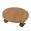 Tablette a roulettes pour plantes - Bambou composite - H8 x Ø30 cm