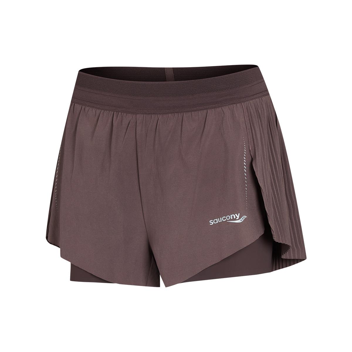Saucony Two-In-One Lace-Up Mid-Rise Sports Shorts Women shorts SA1269DP31T-CO093 M
