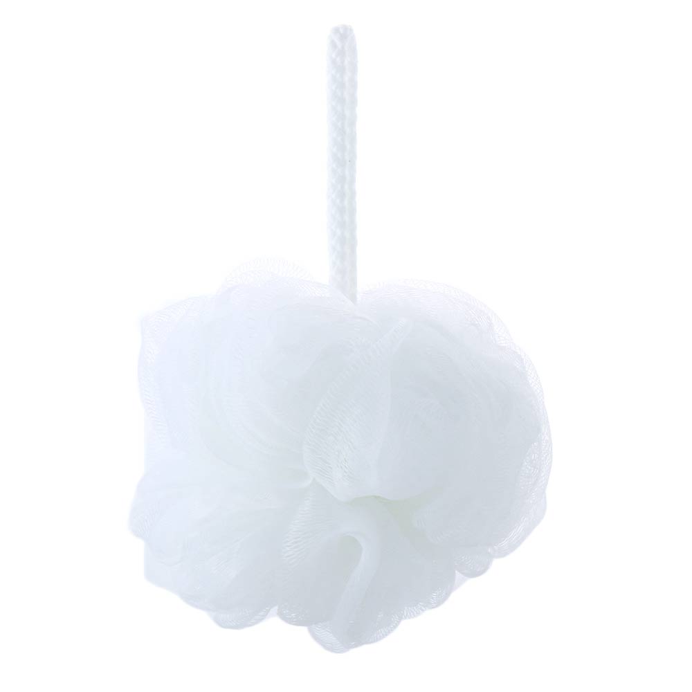 

1Pcs Rich Bubble Wash Body Cleaning Equipment Simple Design Back Scrubber Shower Brush Mesh Sponge Bath Flower Bath Ball белый