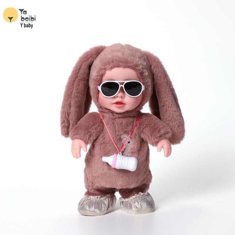 Children's Talking Milk Bottle Plush Toy - Walking & Echoing Doll for Early Education and Play