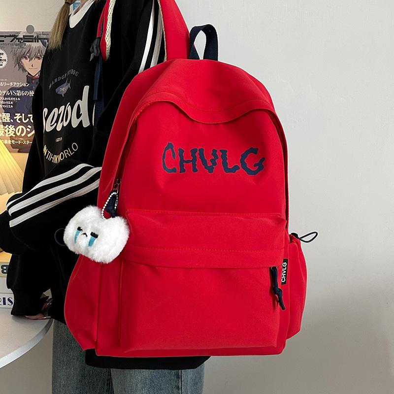 American Retro Schoolbag Female College Student Fashion Large-capacity Computer Travel Bag Simple and Versatile High School Backpack