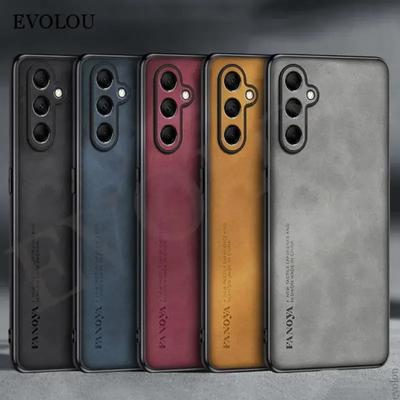 Custodia in Pelle di Montone per Telefono Samsung Galaxy S25 edge S25 Ultra S24 FE S23 Plus S22 S21 Opaca Morbida Silicone Antiurto Copertura Protettiva