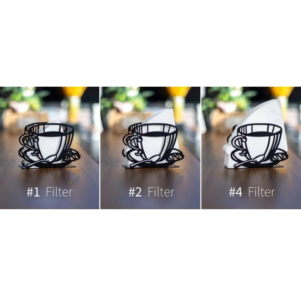 Metal Paper Towel Storage Coffee Cup Shape Standing Napkin Dispenser  Table