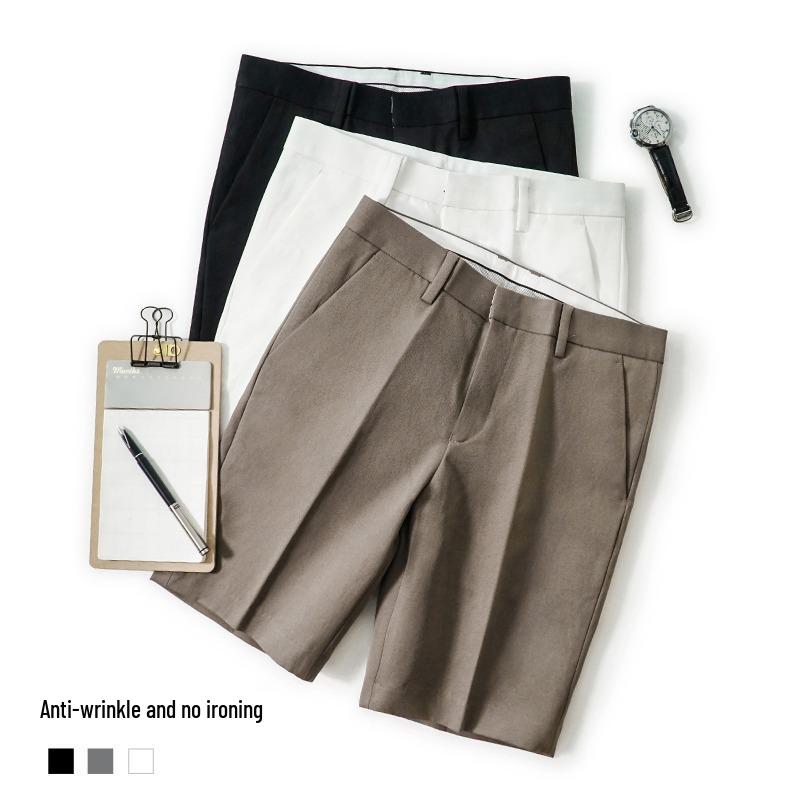 Men's Summer Slim Fit Light Casual White Shorts