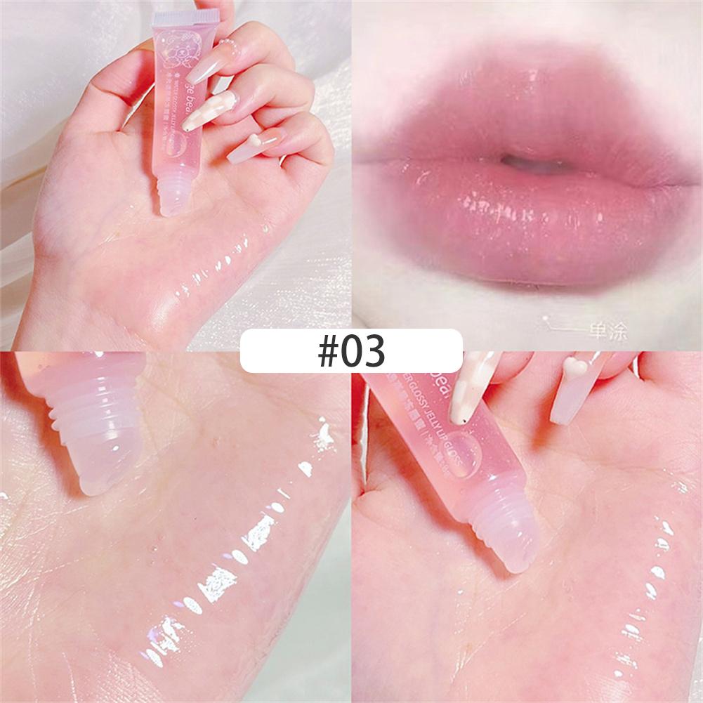 Jelly Lips Water Light Lip Oil Moisturizing Clear Lipgloss Glass Mirror Liquid Lip Balm Anti-Crack Care