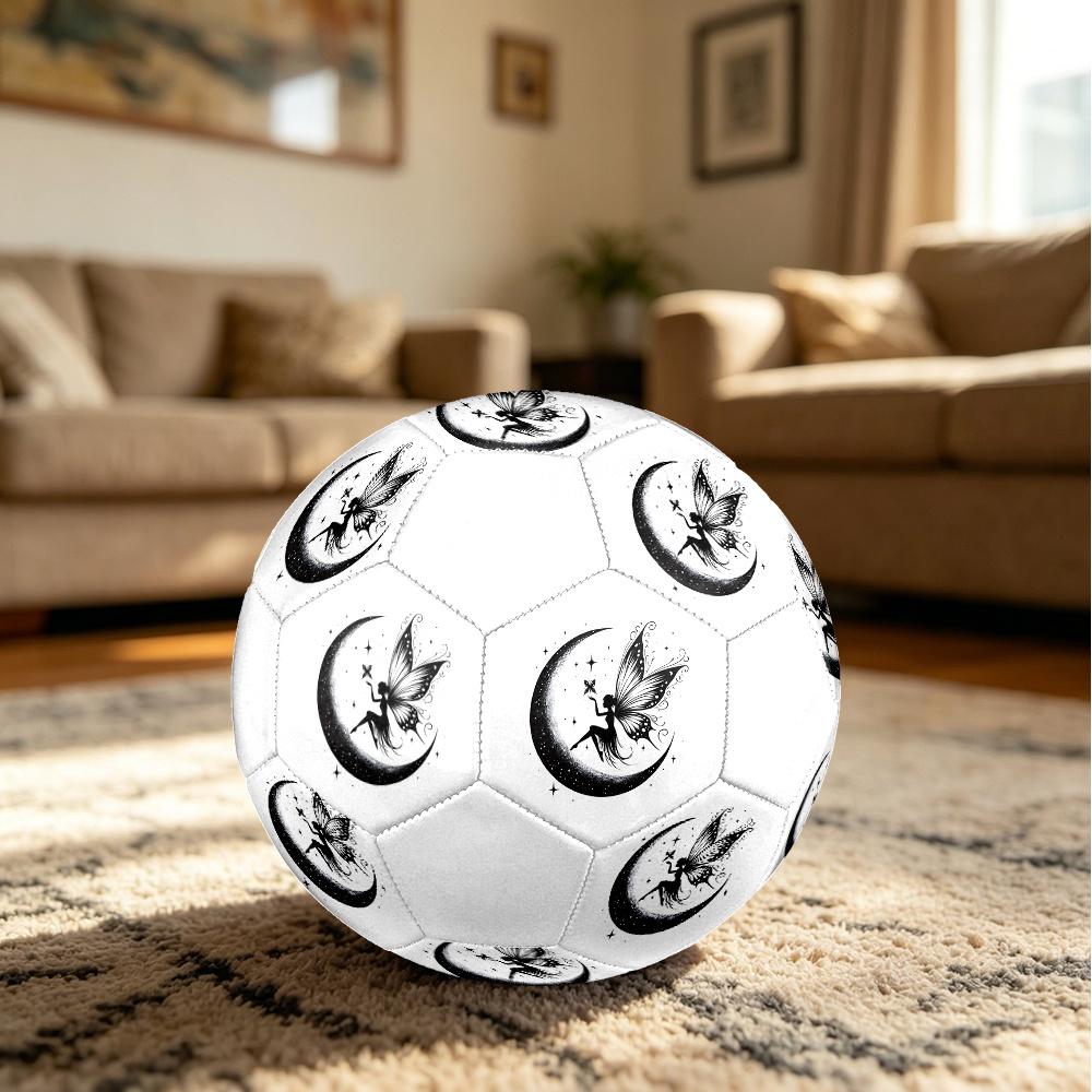 1 Stück Mondlicht Feenflug Fußball Größe 5 Fußball Maschinengenäht Indoor/Outdoor Universeller Fußball Geschenk W136
