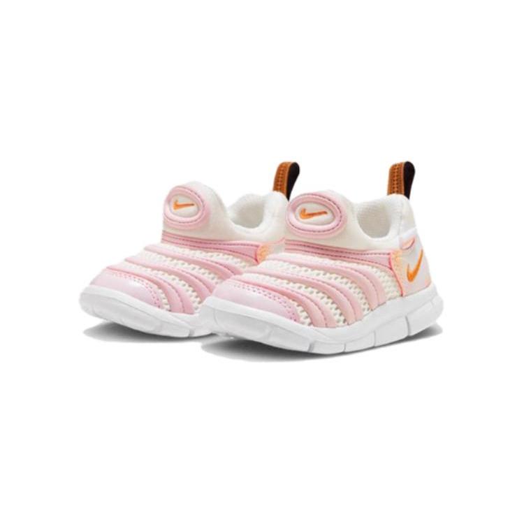 Nike Dynamo Free SE TD Slip Resistant Anti Kick Abrasion Resistant Low top Toddler Shoes Pink White Infant And Toddler FJ7726-181