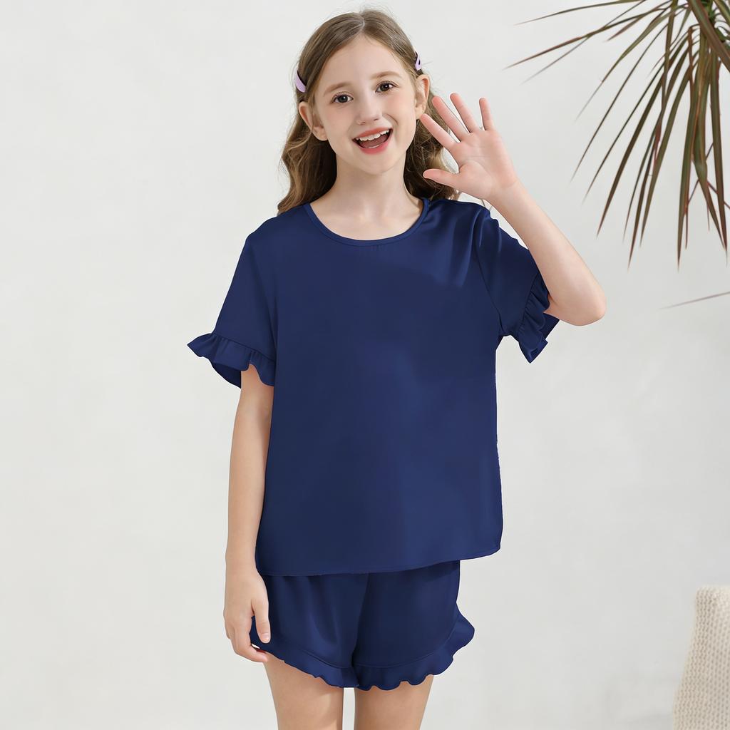 Children's Sleepwear 2-piece Home Clothes Short Sleeve Shorts Sleepwear Set