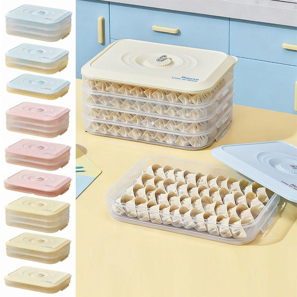 Stackable Dumpling Storage Box Fresh-Keeping Frozen Dumpling Storage Box Refrigerator