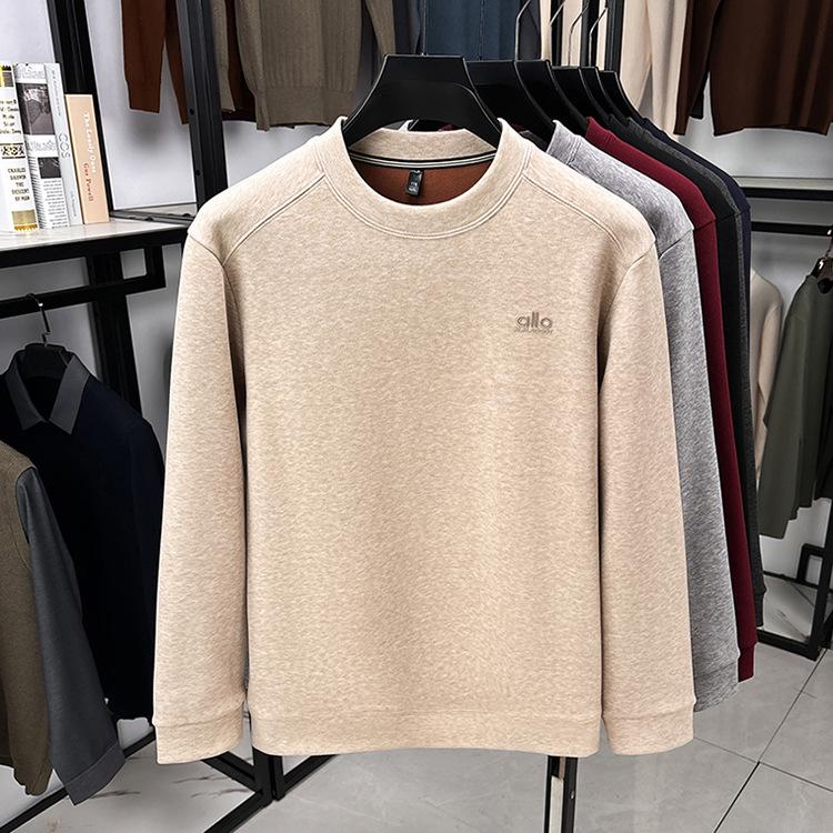 High-Quality Men's Long Sleeve Sweatshirt - New Warm Autumn/Winter Round Neck Fashionable Versatile Top