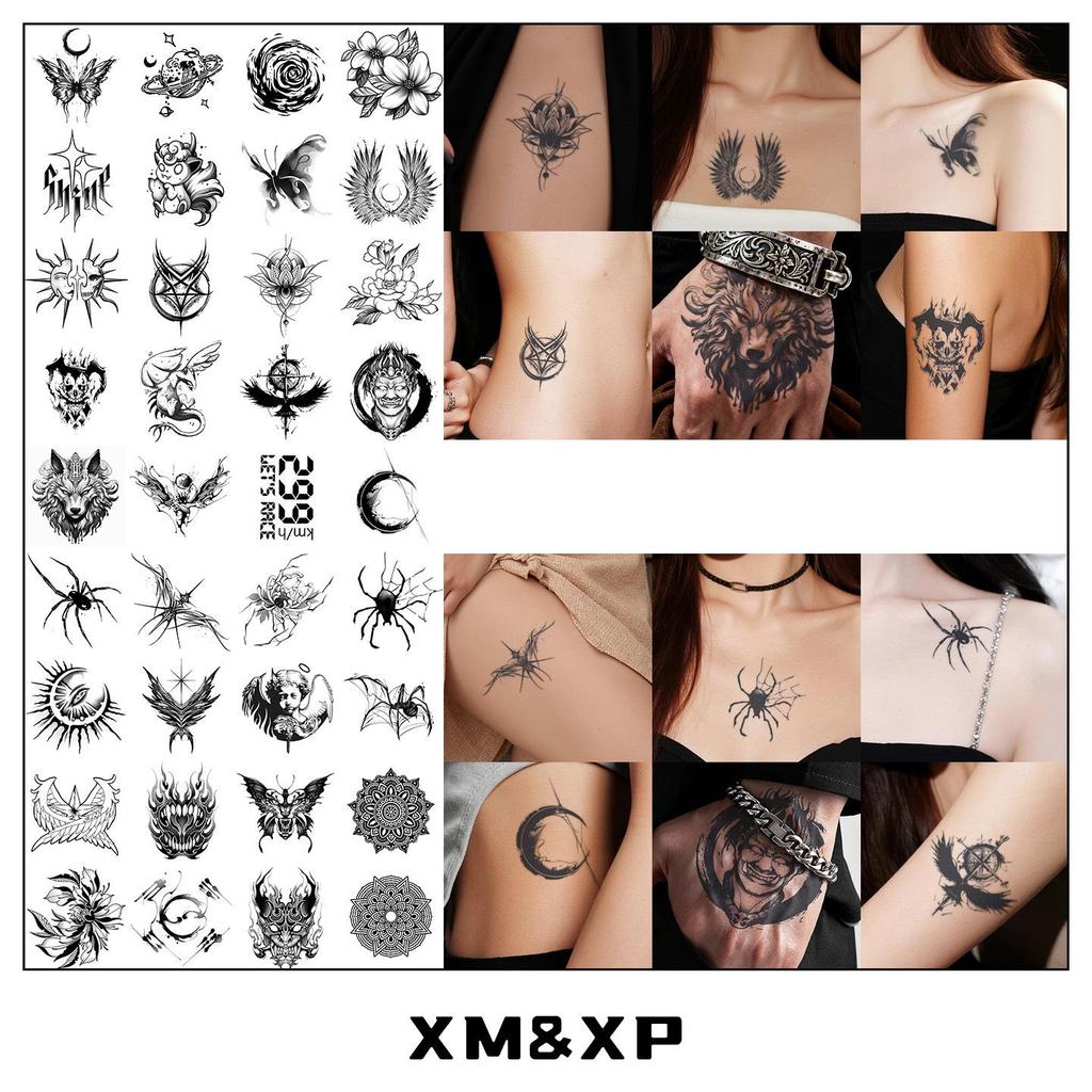 Cross-Border Fashion Herbal Tattoo Sticker - Waterproof, Long-lasting, Cool Designs for Hand and Shoulder
