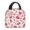 Doctors Nursing Nurse Insulated Lunch Bags Women Nurse Print Food Case Cooler Warm Bento Box for Kids Cute Lunch Box for School
