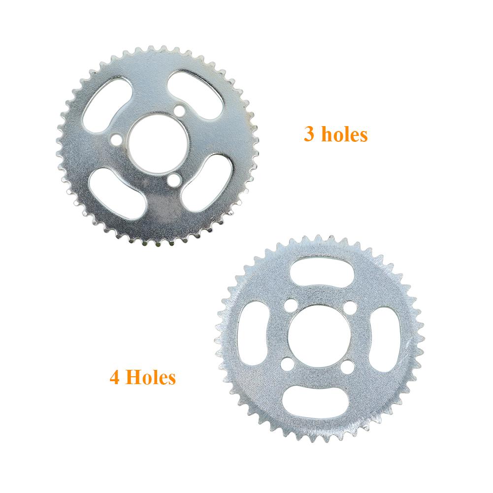 25H 47T Sprocket 3/4 Holes Rear Sprocket 29mm Fit for 47CC 49CC Mini Moto Pocket Electric Scooter Sprocket Replacement Accessory