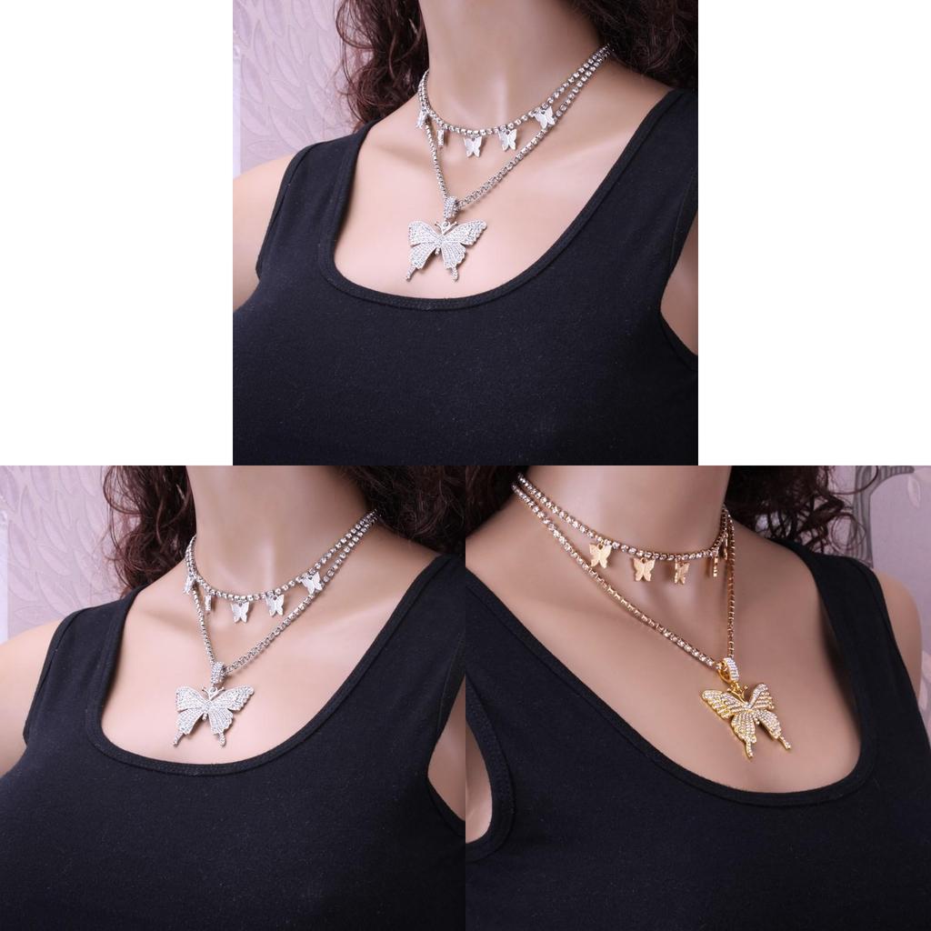Vintage Geometric Multilayer Necklace With Alloy Pendant For Stylish Women