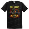 Guns N Roses Skeleton Rock Band T Shirt W/ Vintage Concert Graphic Designs Tee