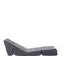 Small Couch Sofa Bed for Adults, Foldable Sofa Bed, Chaise Longue, Convertible Foam Floor Sofa, Mini Lounge Sofa with Triple Foldable Mattress, Grey