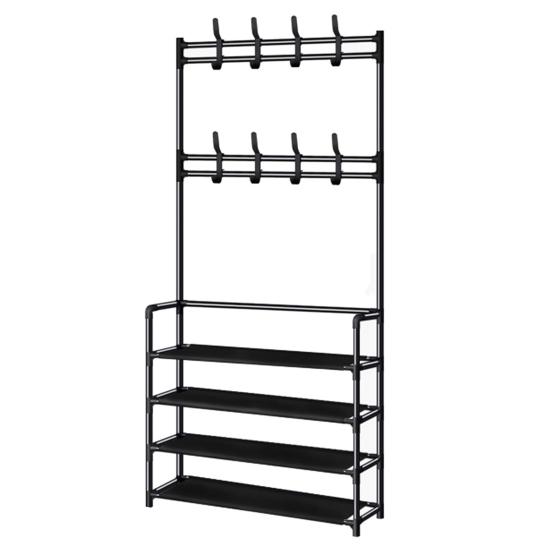 Multi-Layer Shoe Rack Doorway Clothes Hanger High Stability Simple Installation Shoes Shelf