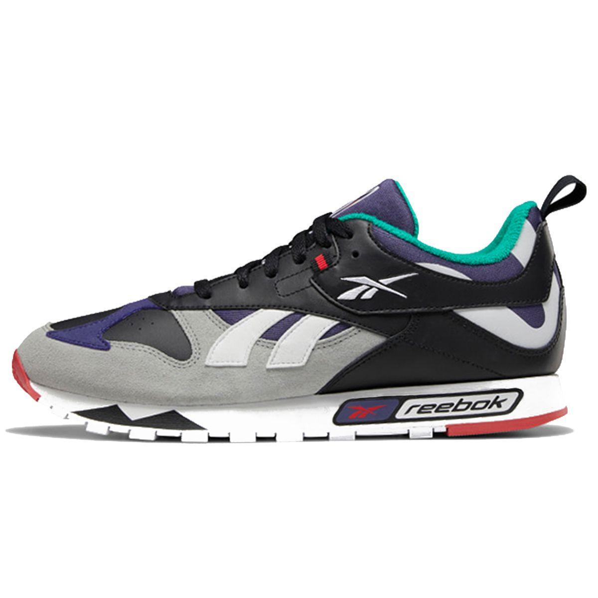 

Reebok Classic Leather Comfortable Versatile Shock Absorbing Durable Support Low Top Casual Shoes Men sneaker Black Gray DV8303 44