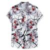Men's Summer Designer Shirt 3D Ancient Style Plum Blossom Print Hawaiian Shirt Short Sleeve Floral Fashion Retro