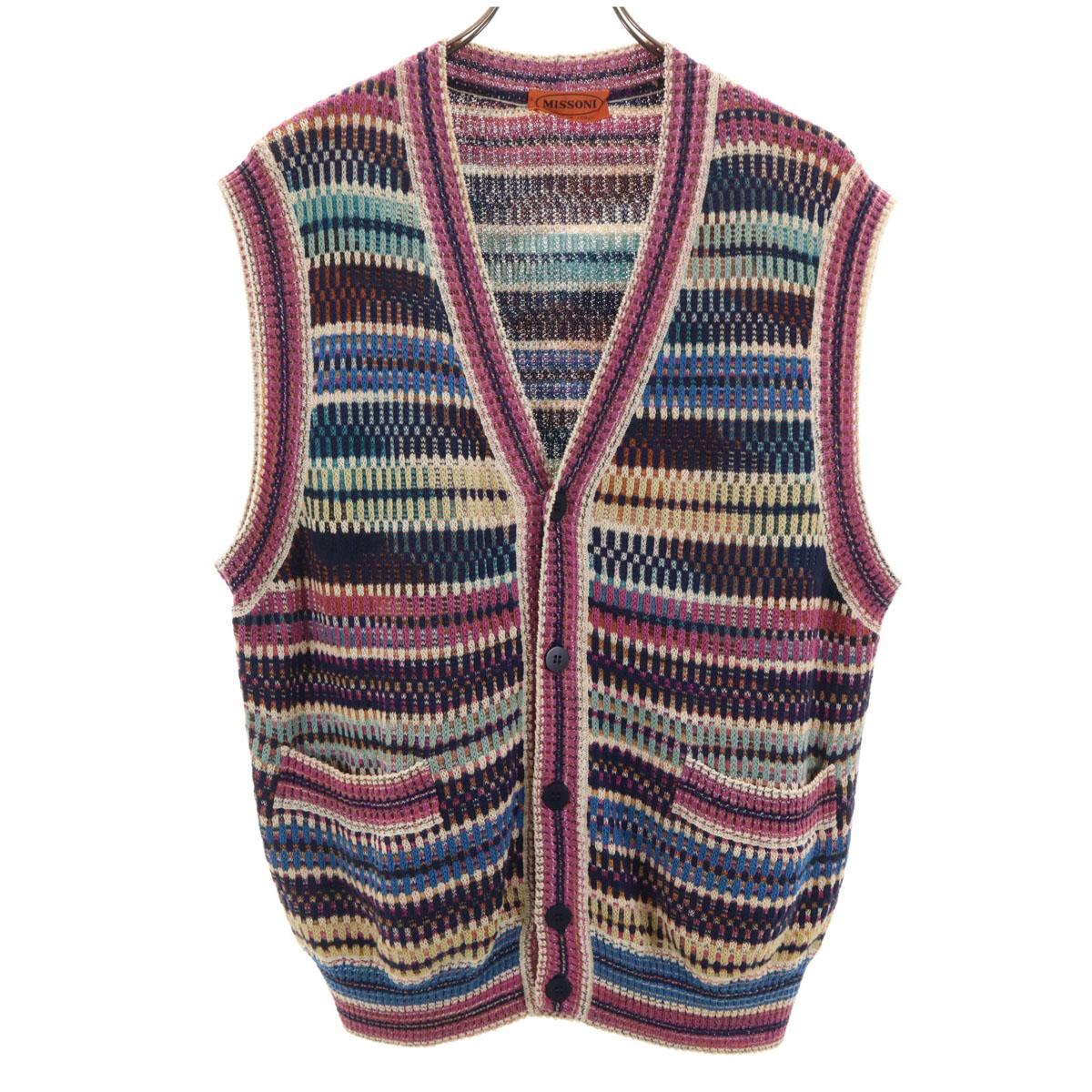 

Missoni Сделано в Италии Вязаный жилет из льна 52 Мужской Б/У