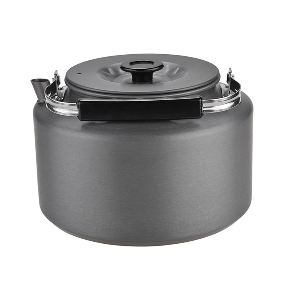 Camping Kettle for Open Fire 2L Camp Kettle + 4*360ML Stainless Steel Cups with Heat-Resistant