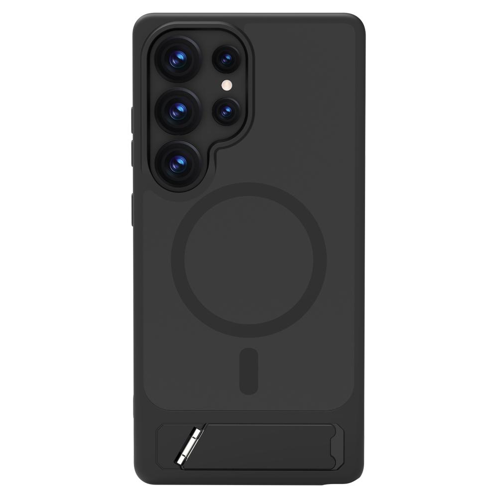 LEREACH Le-Chic Series For Samsung Galaxy S25 Ultra Case Compatible with MagSafe Kickstand TPU+PC Phone Cover