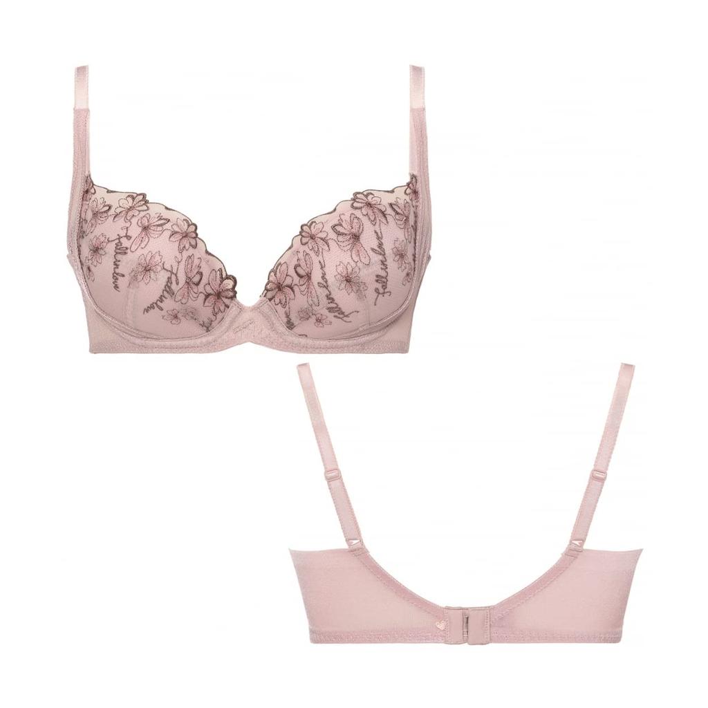 AMOSTYLE BY Triumph Charming Glamor Slimline Beautiful Flower M021 Bra, Collection, Women's, (Violet)