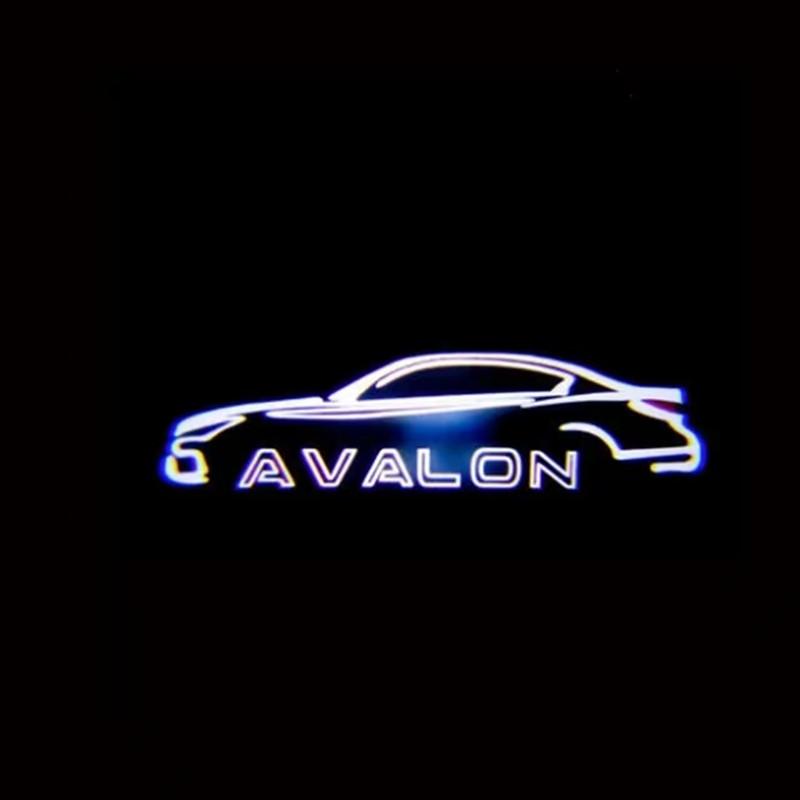 2Pcs LED Car Door Welcome Logo Light Styling for AVALON 2013-2019 Laser Courtesy Projector Ghost Shadow Lamp Decor Accessories