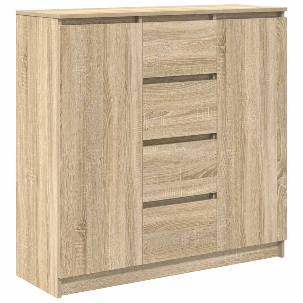 Sideboard with Drawers Sonoma Oak 100.5 x 35 x 98.5 cm