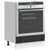 Built in Oven Cabinet Lucca Black Wood Based Material