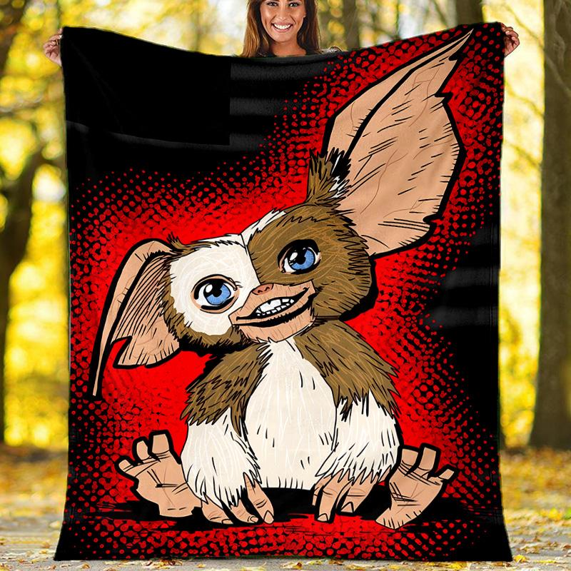Gremlins printed throw blanket—lightweight,soft,warm;versatile blanket for all seasons—perfect as &air-conditioning throw,nap blanket