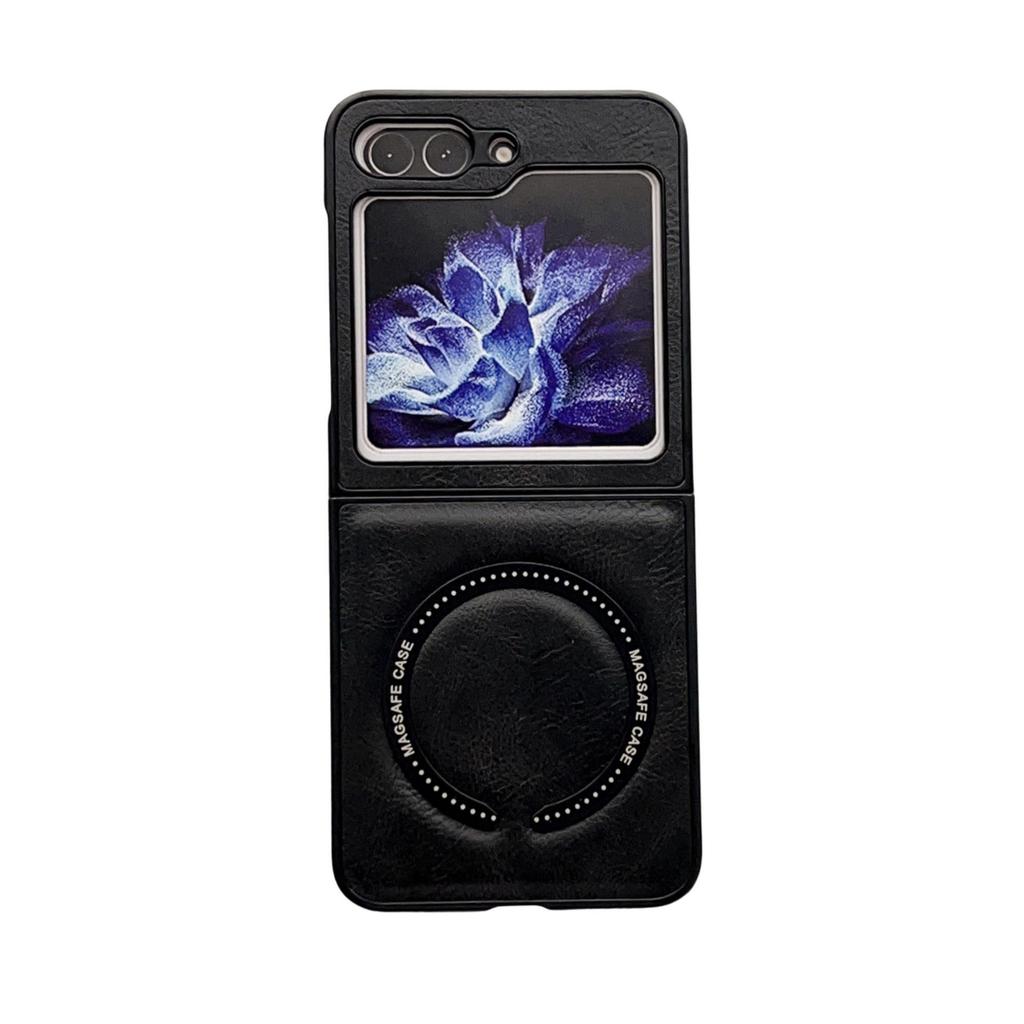 Samsung Z Flip7 Retro Crazy Horse Magnetic Anti-Fall Case for Flip6/5
