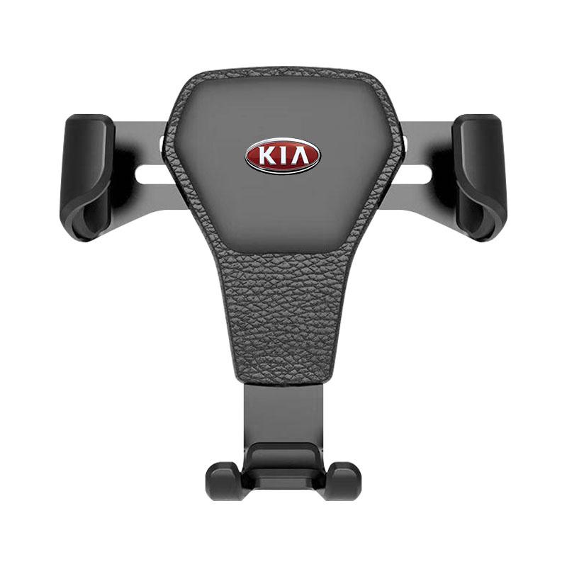 Gravity Car Badge Phone Holder Bracket Air Clip Mount Stand Auto Accessories For KIA Rio Ceed Sportage Cerato Soul Sorento Flip R K2 K3 K5 k6 K7 K8