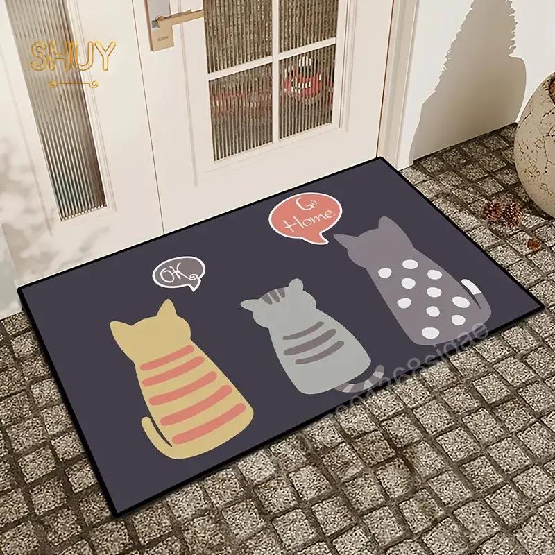 

Цветочный нескользящий ковер для ванной комнаты, коврики для двери на балкон, кухню, спальню, входную зону, ковер для дома, украшение гостиной, мягкий напольный коврик 30x50cm-12x20in