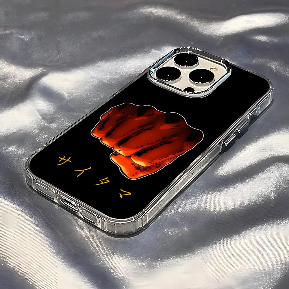 One-Punch Man Phone Case For IPhone 17 Pro Max 16 15 14 Pro Max IPhone 13 Pro Max 11 Plus Transparent Cover
