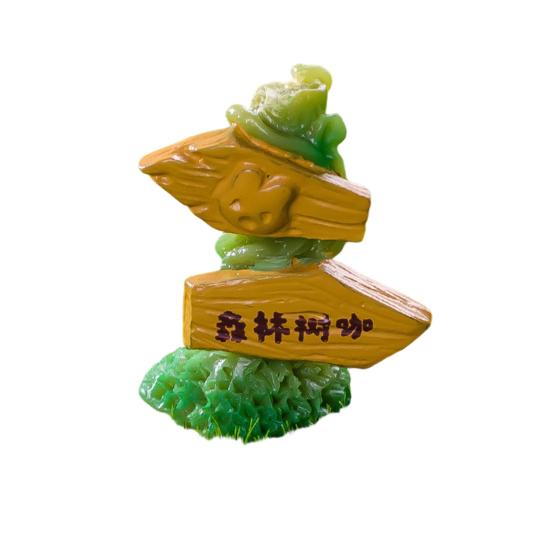 Micro Landscape Ornament Forest Theme Miniature Desktop Decoration Resin Figurines for Bookshelf And Flower Pot
