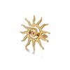 Retro Big Sun Flower Gold Color Ring For Women Stainless Steel Exaggerated Punk Anillos Open Adjustable Rings Waterproof Jewelry