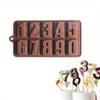 Numere din silicon Mucegai pentru ciocolata Biscuiti Rece 3D Forma digitala Fondant Tort Coacerea Jeleu Bomboane Patiserie Instrumente de decorare DIY