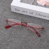 1Pc Half Frame Metal Spring Hinge Reading Glasses Semi-Rim Halves Ultra Light Resin Eyeglasses Vision Care +1.00~+4.0 Diopter