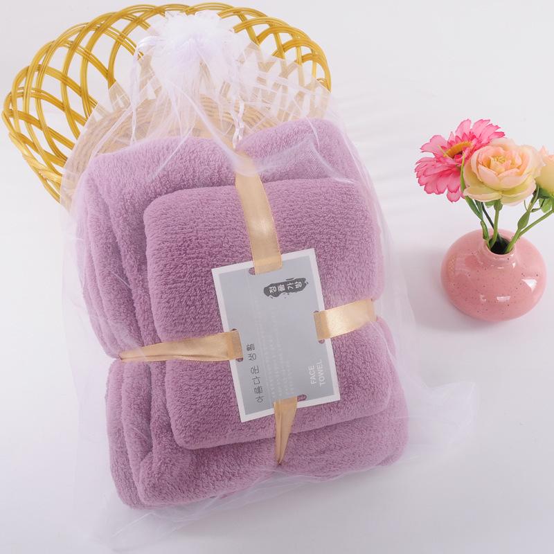 Coral Fleece Towel Set: Wearable, Absorbent Bath & Beach Towels, Ideal Gifts