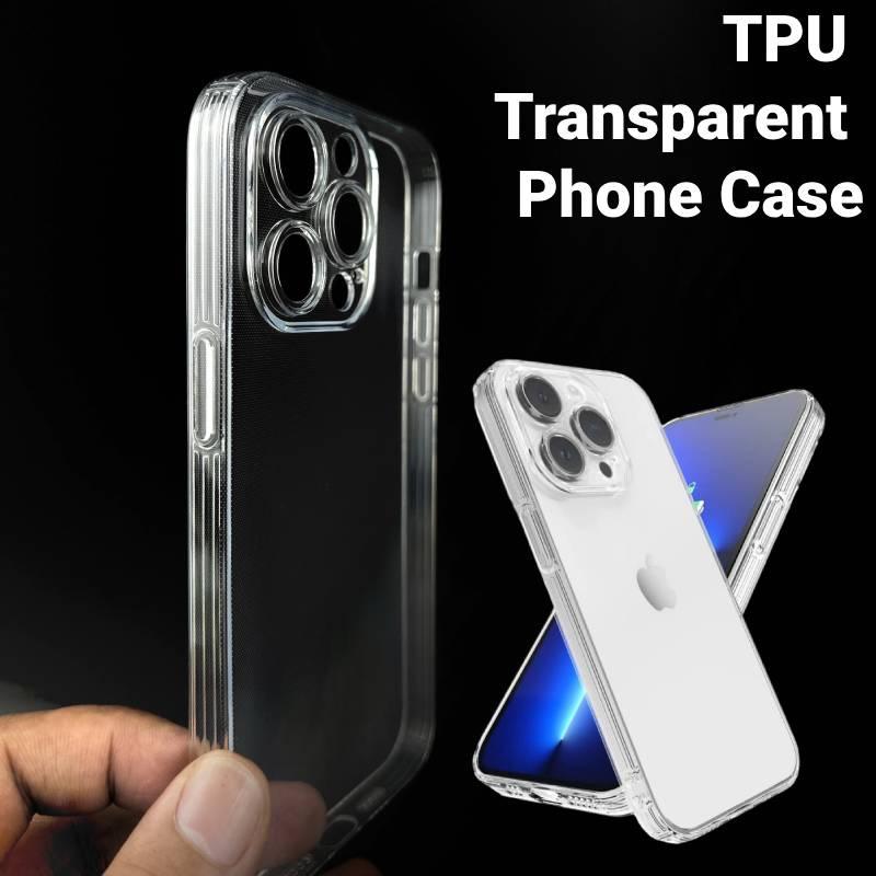 New 15 Apple Phone Case Transparent Tpu Material All-around Protection