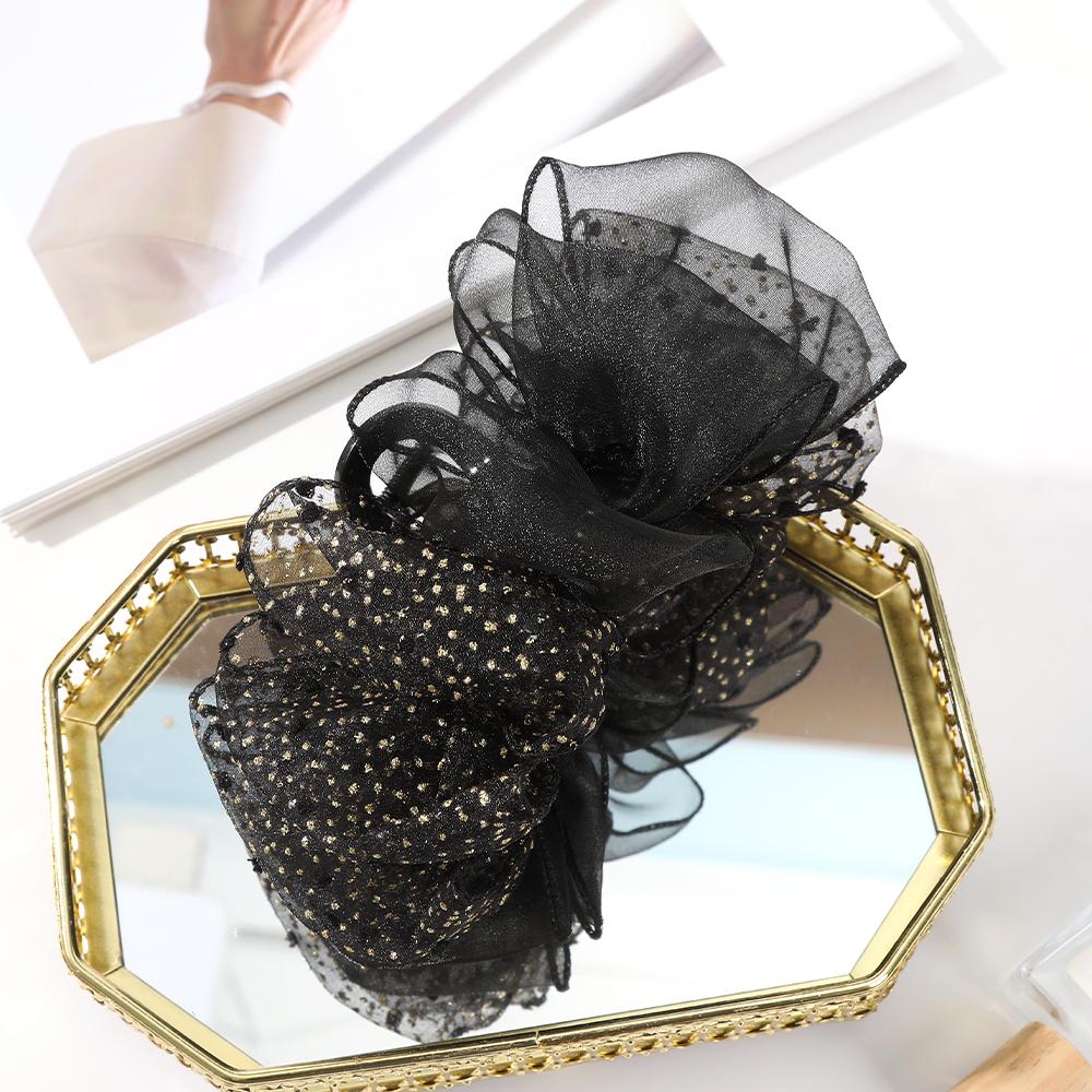 

Большой Размер Заколка-Краб для Волос Бант Черный Заколка Женский Темперамент Вечеринка Аксессуары для Волос Зажим для Волос Модный Головной Убор Заколка