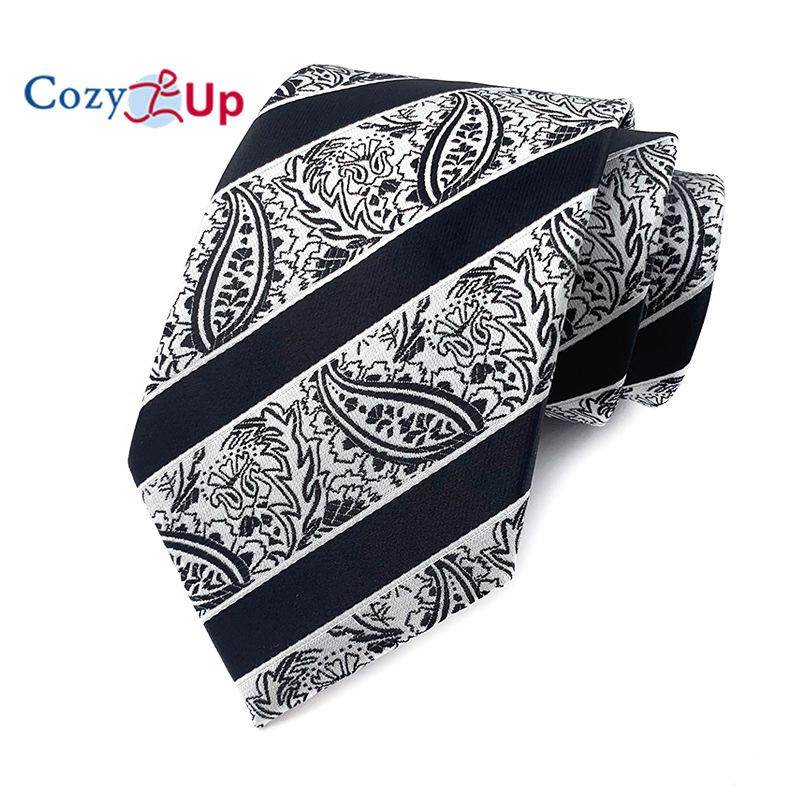 3.15"(8cm) Fashion Striped PaisleyTies Men Plaid Flower Necktie for Wedding