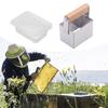 Comb Honey Cutter With Storage Box Stainless Steel Comb Honey Harvester with 10 Plastic Boxes for Beekeeping Enthusiasts