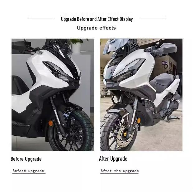 Honda ADV350 Crash Bars with Spotlight Brackets - Anti-fall Bumpers, Thickened Modified Accessories, 2025 Model.