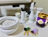 Glass Square Glass Spirit Horse Set Obon Festival Obon Buddhist Altar Memorial Service Horse Cow wide (Small Size) - Supplies, Decorations,